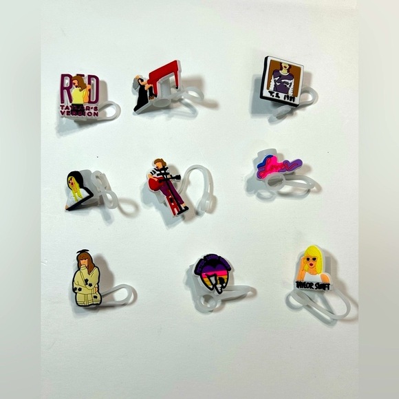 Taylor Swift Straw Toppers 🎸🎤 - Picture 1 of 6
